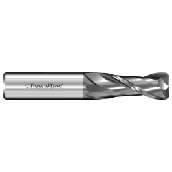 GR2RD1 1/16L Ø 1/4 x 2" x 1/8 2 Flute .015 Radius Carbide End Mill PVD Diamond