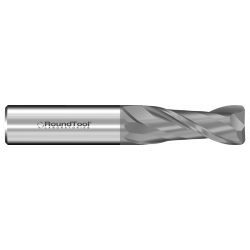 GR2RD2 1/16L Ø 1/4 x 2" x 1/8 2 Flute .015 Radius Carbide End Mill CVD Diamond