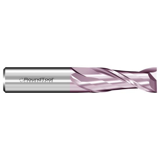 GR2SAT 1/4 Ø 1" x 2-1/2 x 1/4 2 Flute Square End Carbide End Mill AlTiN