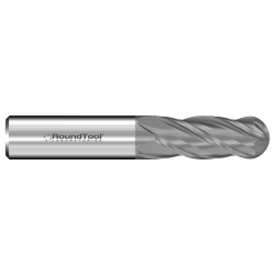GR4BD2 5/16 Ø 1" x 2-1/2 x 5/16 4 Flute Ball End Carbide End Mill CVD Diamond