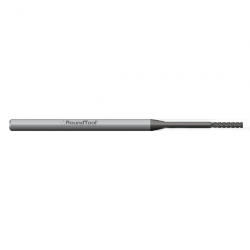 GRERN4SD1 .015N Ø .075 x 3" x 1/8 4 Flute Square End Extended Reach Carbide Micro End Mill w/Neck PVD Diamond