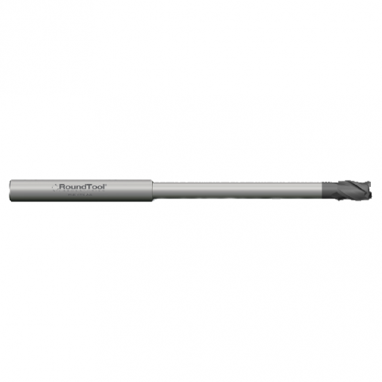 LR12X3SD1 .031 Ø .046 x 2-1/2 x 1/8 3 Flute Square End .375 Lbs Long Reach Carbide Micro End Mill PVD Diamond
