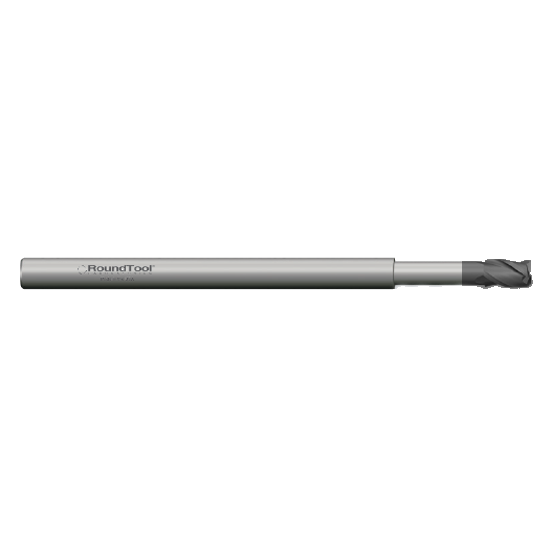 LR5X3RD1 .031 Ø .046 x 2-1/2 x 1/8 3 Flute .005 Radius .156 Lbs Long Reach Carbide Micro End Mill PVD Diamond