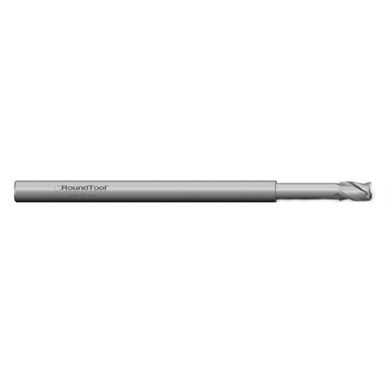 LR5X3SUC .047 Ø .070 x 2-1/2 x 1/8 3 Flute Square End .250 Lbs Long Reach Carbide Micro End Mill