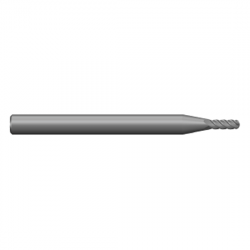 MPL4BUC .010 Ø .030 x 1-1/2 x 1/8 4 Flute Ball End Multi-Purpose Carbide Micro End Mill