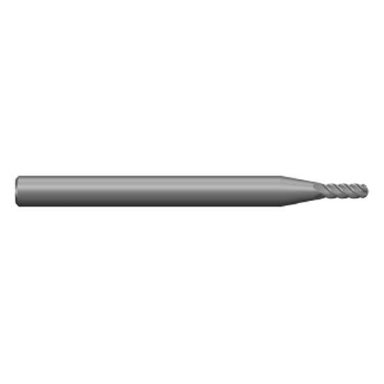 MPL4BUC .015 Ø .045 x 1-1/2 x 1/8 4 Flute Ball End Multi-Purpose Carbide Micro End Mill