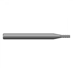 MPL4SUC .031 Ø .093 x 1-1/2 x 1/8 4 Flute Square End Multi-Purpose Carbide Micro End Mill